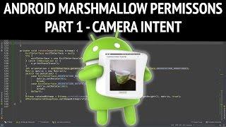 Upgrading android camera intent app to marshmallow runtime permissions