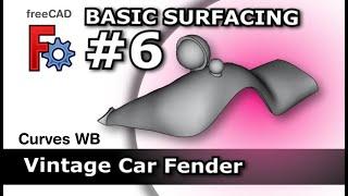 FreeCAD Basic Surface Model: Building Wireframes to Gordon Surface | Basic Surfacing 6 |