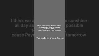 NEW FAN PROJECT for paynos is birthday !