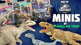 BRAND NEW MINIS AT DOLLAR TREE! Jurassic World Minis from Just Play Review!! Indominus! T rex!