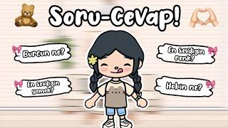 SORU-CEVAP⁉️/LARA TOCA~𐙚/(TOCA BOCA WORLD TÜRKÇE)