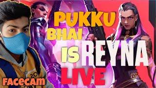 VALORANT LATE NIGHT LIVE - FACECAM!! CLOSE TO 660 SUBS!! PUKKU BHAI IS LIVE