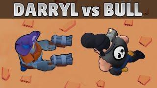 DARRYL vs BULL | 1 vs 1 | 27 Tests | Brawl Stars