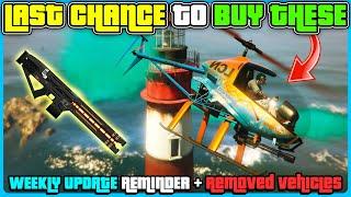 GTA 5 Online Weekly Update Reminder! LAST CHANCE To Get All These Items!