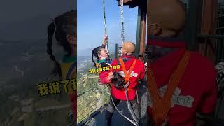 Bungee Jumping With Rope In Beautiful Place:Asmr Bungee Jumping#shorts