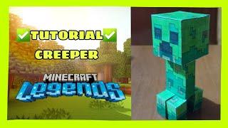 ️TUTORIAL: COMO HACER AL CREEPER DE MINECRAFT LEGENDS /MINECRAFT/PAPERCRAFT/MANUALIDAD/LUIS_CRAFT/.