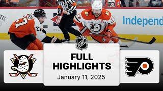 NHL Highlights | Ducks vs. Flyers - January 11, 2025