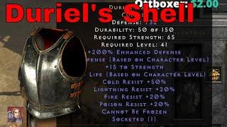 D2R Unique Items - Duriel's Shell (Cuirass)