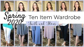 Ten Item Wardrobe Spring 2020 | All The Extras | Complete Capsule Wardrobe