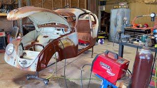 1965 VW Beetle Restoration - Fender & Apron | Rusted Metal Repair