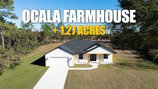 Affordable Ocala farmhouse in serene Rolling Hills  I  +1.27 ACRES!