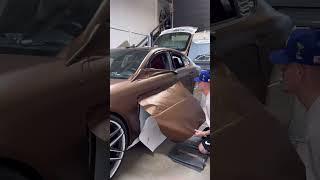 Mocha Brown PORSCHE! Vinyl Wrapping #uniquecolor