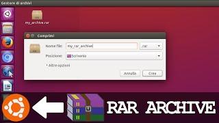 Create and Extract RAR Archives on UBUNTU like WinRar