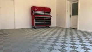 Epic Silver Garage Makeover | FLEXICO | Swisstrax Modular Flooring Tile