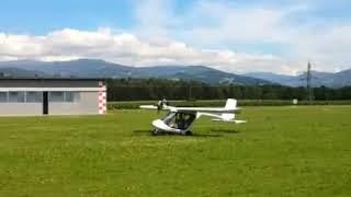 AVI Aircraft SWAN 120 ULM sunny day takeoff