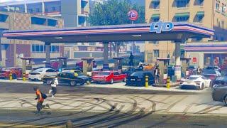 Gas Startions Takeovers On Every Block In GTA️