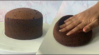 Tall Chocolate Sponge Cake Recipe Using Only 2 Eggs | Easy Chocolate Cake  Recipe