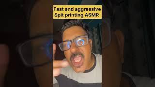 Fast and aggressive spit painting ASMR #triggersforsleep #funny #sleepsounds