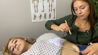 ASMR Back, Abdominal, & Chest Detail Assessment | Measuring | SoftSpoken | Relax Medical Role Play