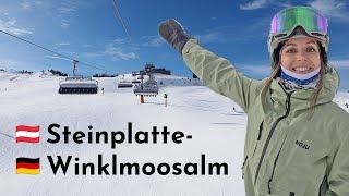 Längste Ski-Abfahrt von Österreich nach Deutschland: Steinplatte-Winklmoosalm