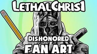 Dishonored Corvo Attano Drawing - Fan Art Time Lapse