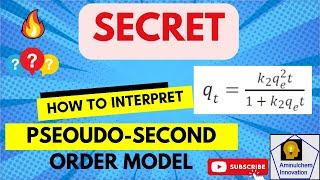 How to Interpret Pseudo Second Order Kinetic Model