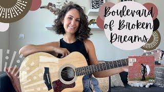 Boulevard of Broken Dreams - Green Day [BEGINNER GUITAR LESSON] chords, strumming and lyrics