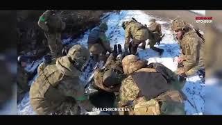 GoPro Footage Of A Foreigner Commanding A Evacuation Of A Wounded Ukrainian Soldier