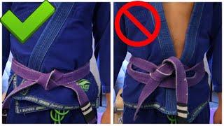 How to Tie a BJJ Belt (in under a minute)