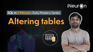Alter Table Command in SQL | SQL Tutorial