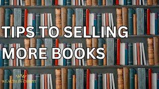 Tips to selling more books -Taurea vision Avant