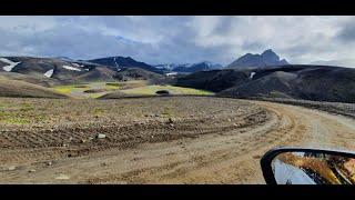 F208 south of Landmannalaugar, full drive, F-roads Iceland 4K