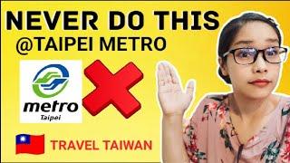 Avoid this at  TAIPEI MRT  #travel #tourism #taiwan