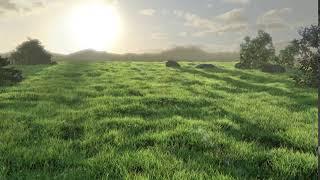 Анимация травы в Блендер3д/ Animation grass in Blender 3D