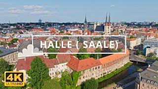 Halle ( Saale) , Germany  | 4K Drone Footage (With Subtitles)