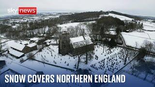 First snow fall of the year in northern England