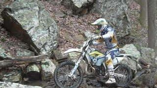 Misc - Going through a tricky rocky section - Graham Jarvis in Action