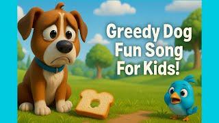 Greedy Dog Fun Song For Kids! | LittleMentee