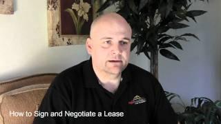 How to Find and Negotiate a Lease