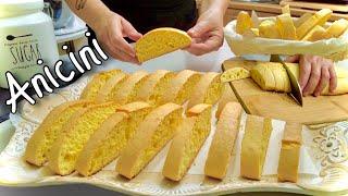 Sliced ANICINI COOKIES  Quick and easy  Typical Calabrese recipe