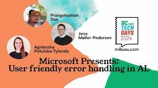 Microsoft Presents: User friendly error handling in AL