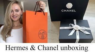 HERMES & CHANEL UNBOXING HAUL | Black and Gold Style