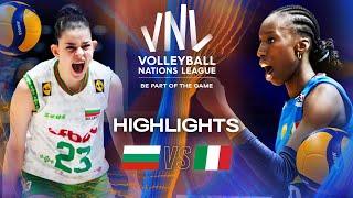 Bulgaria  vs. Italy  - Highlights | Week 2 | Women's VNL 2025