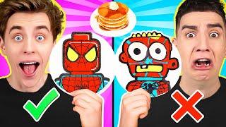 Pancake Drawings Challenge ! *Who CAN DRAW A BETTER PICTURE*