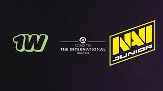 1win vs NAVI Junior - Road to TI - RQ - WEU - Upper Bracket R3