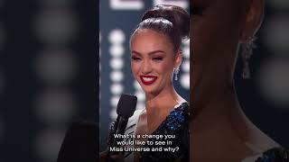 TOP 5 Q&A! Miss Universe R’Bonney Nola’ nailed it! #missuniverse #71stmissuniverse