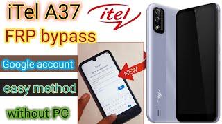 Itel a37 (A571W) frp bypass New Security 2023 WITHOUT PC /A571w اسهل طريقه تخطي حساب كوكل هاتف ايتل