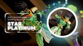 Star Platinum Super Action Statue BIG Jojo Bizarre Adventure Anime Figure Unboxing 4K