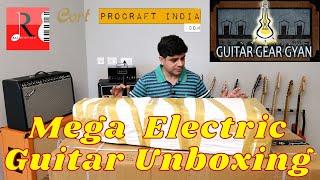 Mega Electric Guitar Unboxing From Procraft India & Raj Musicals | Strydom Magna & Cort