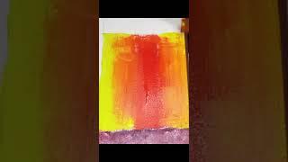 Acrylic painting | poster colours | desert art #shorts #arts #painting